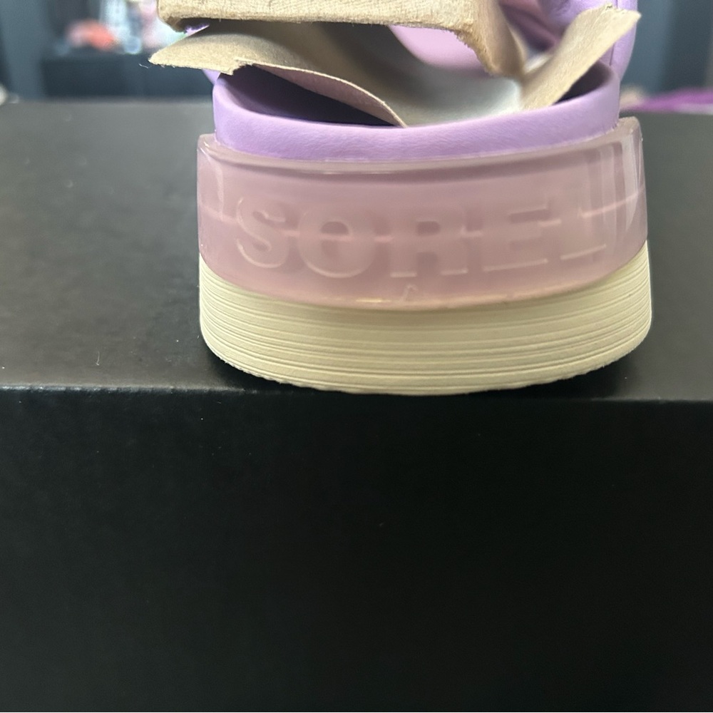 Sorel Women's Viibe Twist Slide Sandals in Lilac - Picture 8 of 9